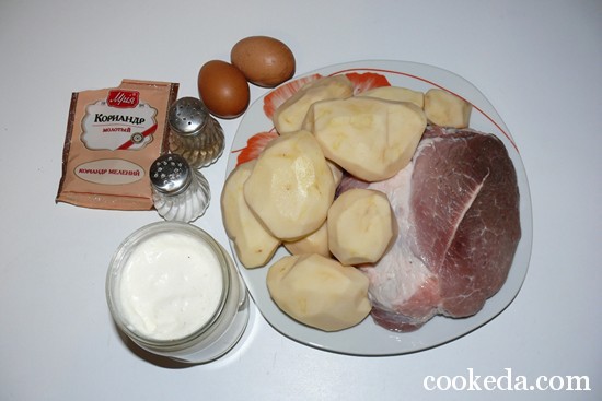 Свинина с картофелем в духовке фото-02