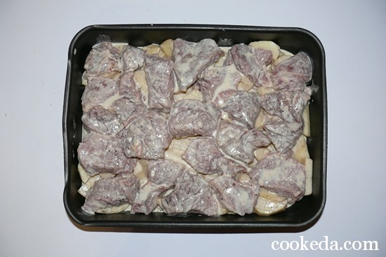 Свинина с картофелем в духовке фото-07