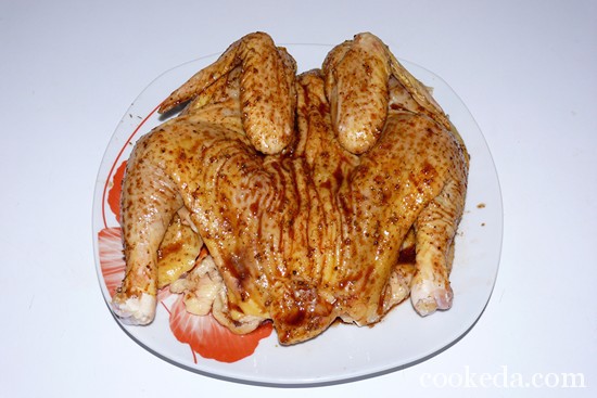 Домашний цыпленок на костре фото-06