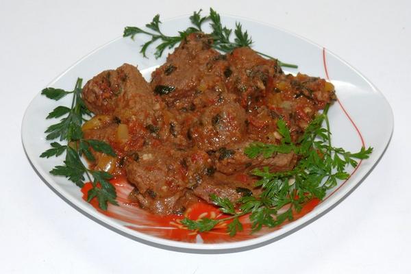 Чашушули из говядины по-грузински