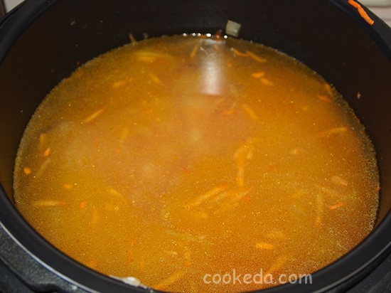 Суп в мультиварке из цветной капусты и кукурузы-09