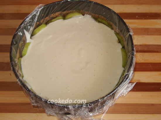 бисквитный сливочно-йогуртовый торт-15