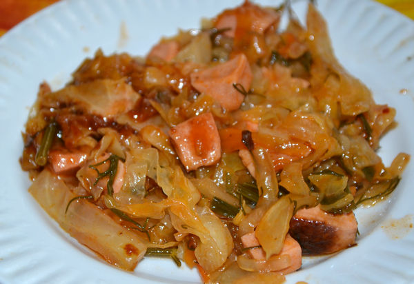 Солянка с колбасой и капустой - пошаговый рецепт с фото