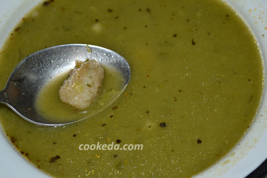 Крем-суп из стручковой фасоли и гороха-15