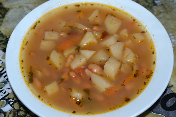 фасолевый суп с бараниной