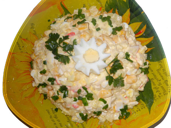 Крабовый салат - пошаговый рецепт