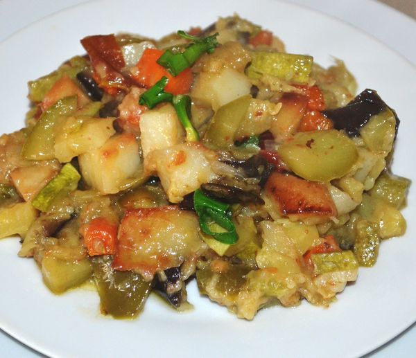 Рецепт рагу с овощами и картошкой - пошаговый рецепт