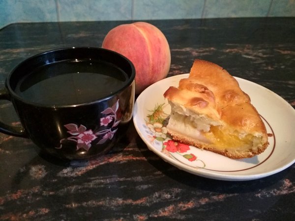 Пирог с персиками - пошаговый рецепт