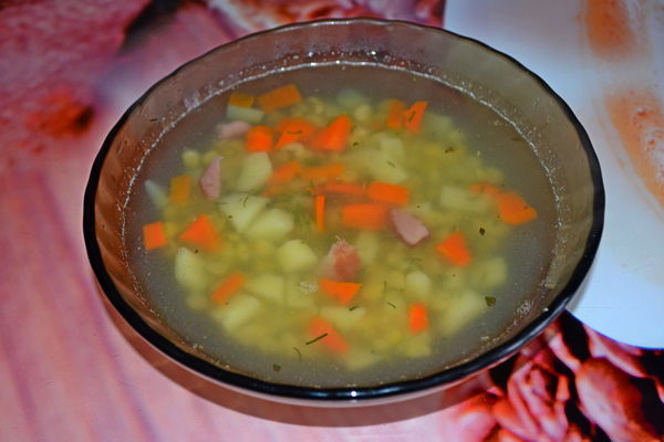 гороховый суп с копченостями - пошаговый рецепт