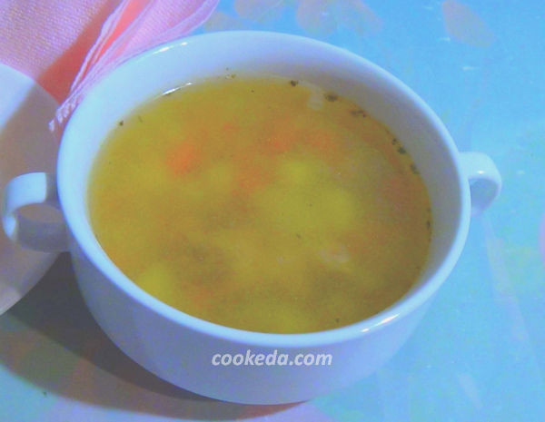 Куриный суп с грибами и картошкой - фоторецепт